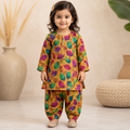 Autumn Leaf Baby Shalwar Kameez front view - baby shalwar kameez by Little Maryam
