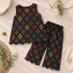 Midnight Charm Kurti Set detail view - baby girl kurti set by Little Maryam