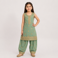 Gulnaar Baby Girl Shalwar Kameez front view - baby shalwar kameez by Little Maryam
