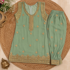 Gulnaar Baby Girl Shalwar Kameez detail view - baby shalwar kameez by Little Maryam