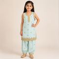 Neelam Baby Girl Shalwar Kameez front view - baby shalwar kameez by Little Maryam