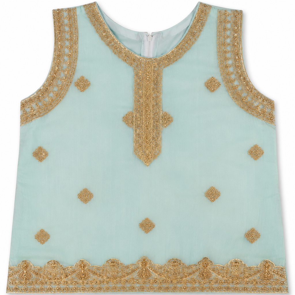 Neelam Baby Girl Shalwar Kameez outfit view - baby shalwar kameez by Little Maryam