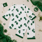 Independence Bloom Baby Girl Kurti Set detail view - baby girl kurti set by Little Maryam
