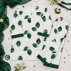 Independence Bloom Baby Girl Kurti Set fabric detail - baby girl kurti set by Little Maryam