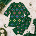 14 August Heritage Baby Girl Kurti Set detail view - baby girl kurti set by Little Maryam