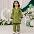 Little Patriot Baby Girl Kurti Set front view - baby girl kurti set by Little Maryam
