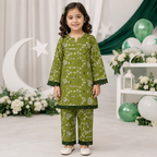 Little Patriot Baby Girl Kurti Set front view - baby girl kurti set by Little Maryam