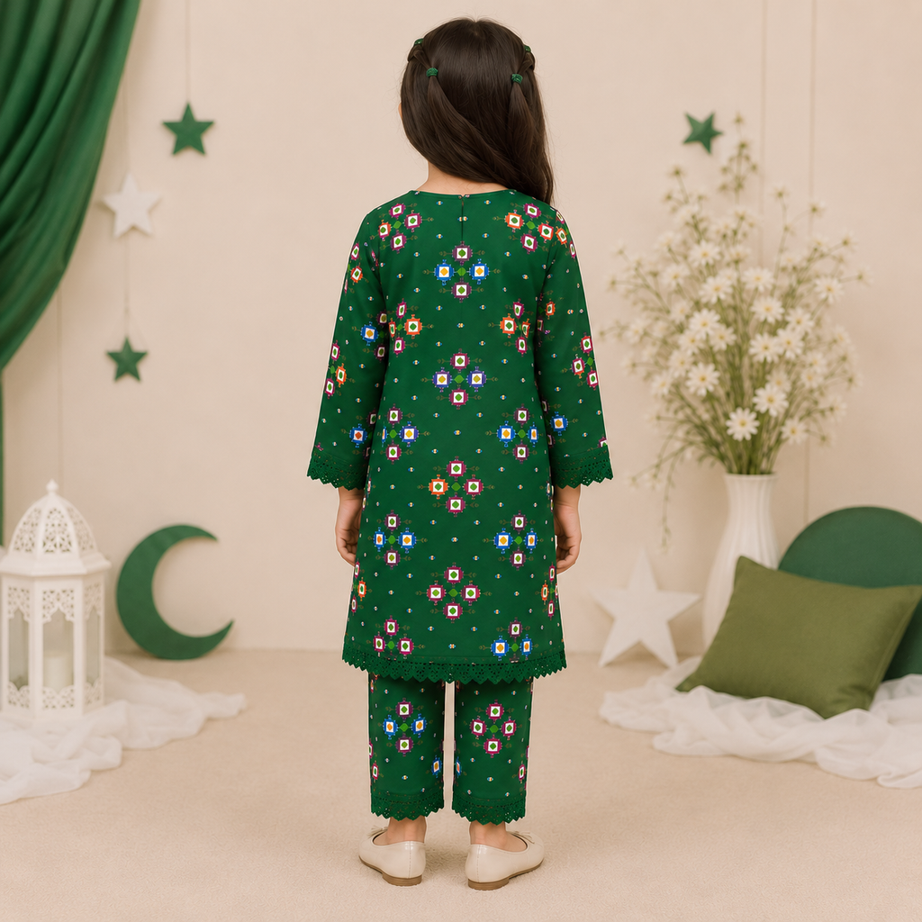 14 August Heritage Baby Girl Kurti Set