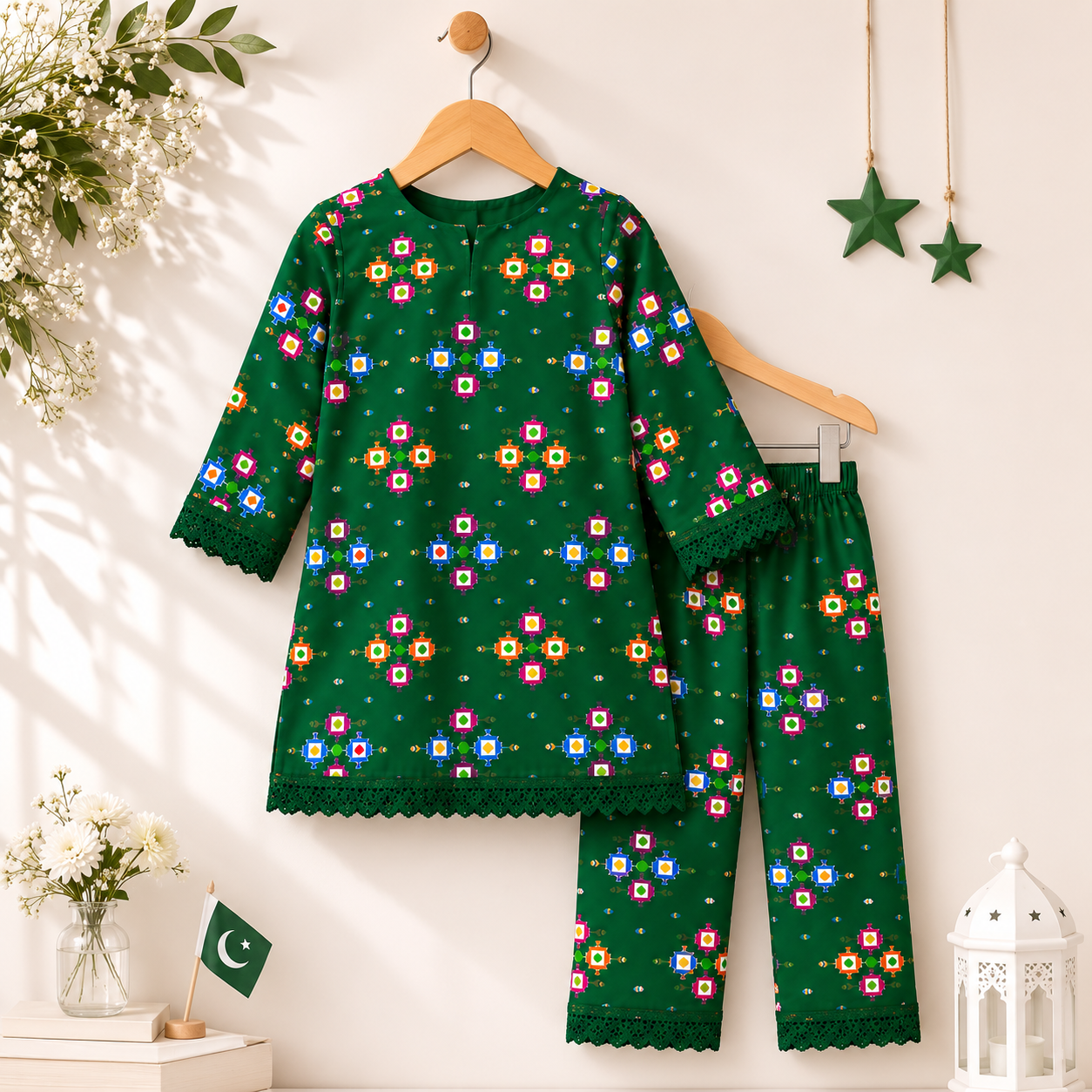 14 August Heritage Baby Girl Kurti Set