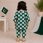 Emerald Polka Kurti Set