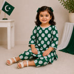 Emerald Polka Kurti Set