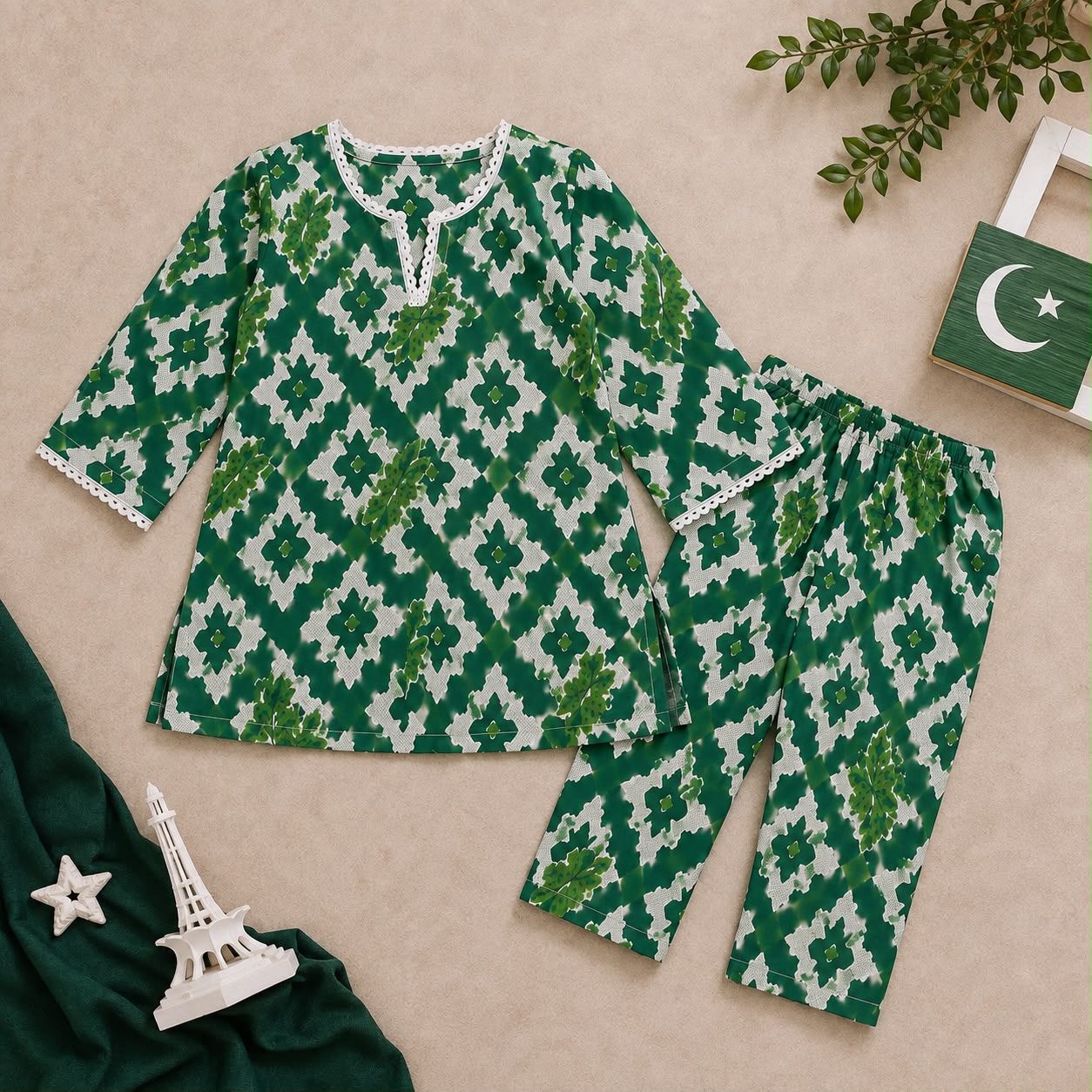 Emerald Heritage Kurti Set