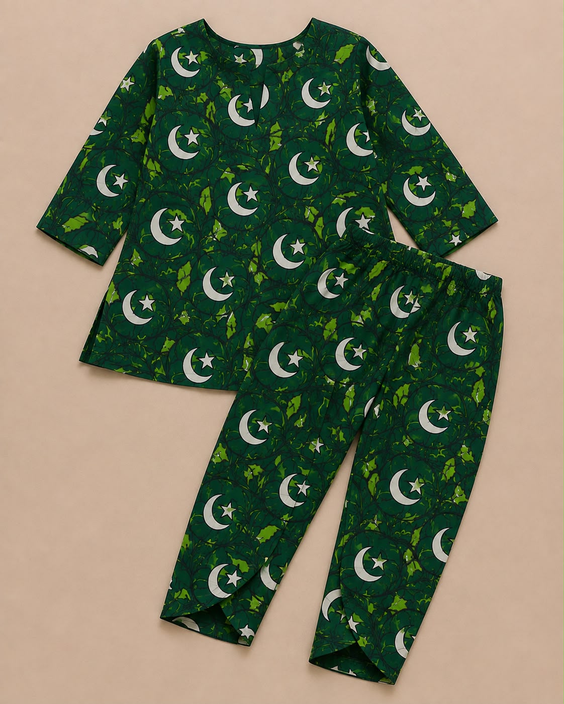Little Patriot Kurti Set