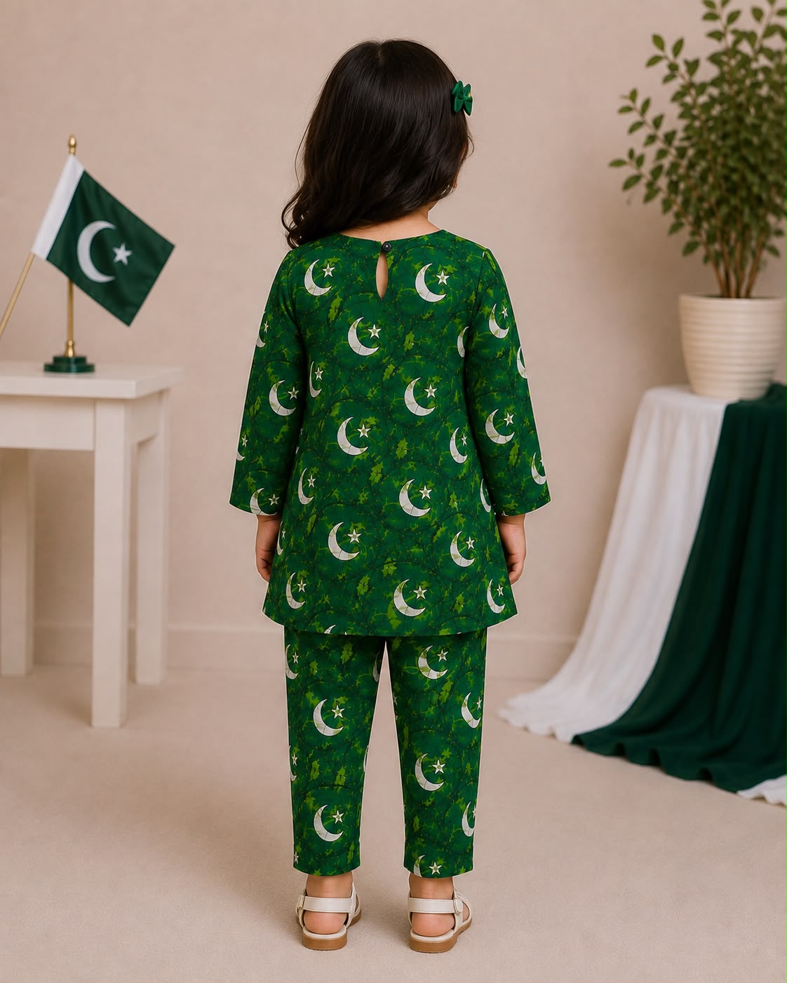 Little Patriot Kurti Set