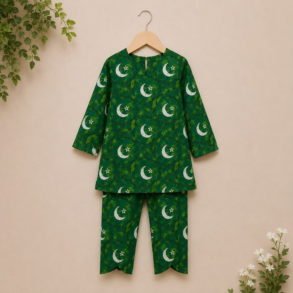 Little Patriot Kurti Set