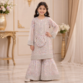 Parisa Baby Girl Gharara Set front view - baby girl gharara set by Little Maryam
