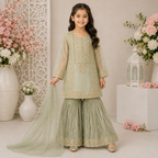 Jashn-e-Azadi Gharara Set front view