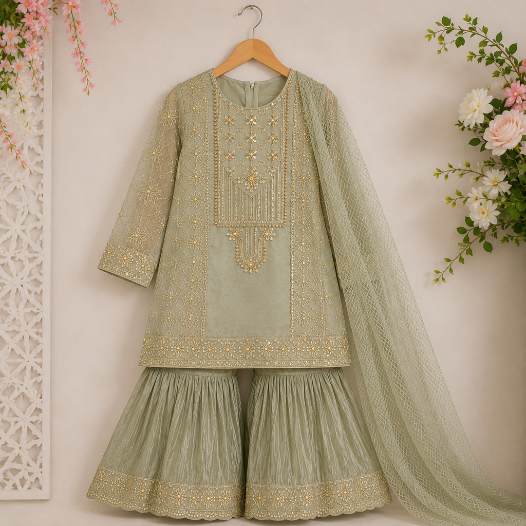 Jashn-e-Azadi Gharara Set product view